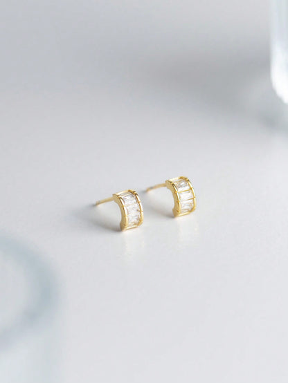 A pair of women's elegant and generous S925 silver earrings. Light luxury and fashionable, suitable for daily dating.