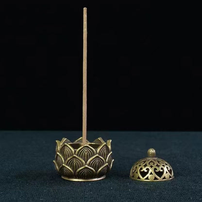 1pc Lotus Incense Holder,Small Inscent Cone Burner,Mini Asian Style Lotus Flower Zen Decor Gift