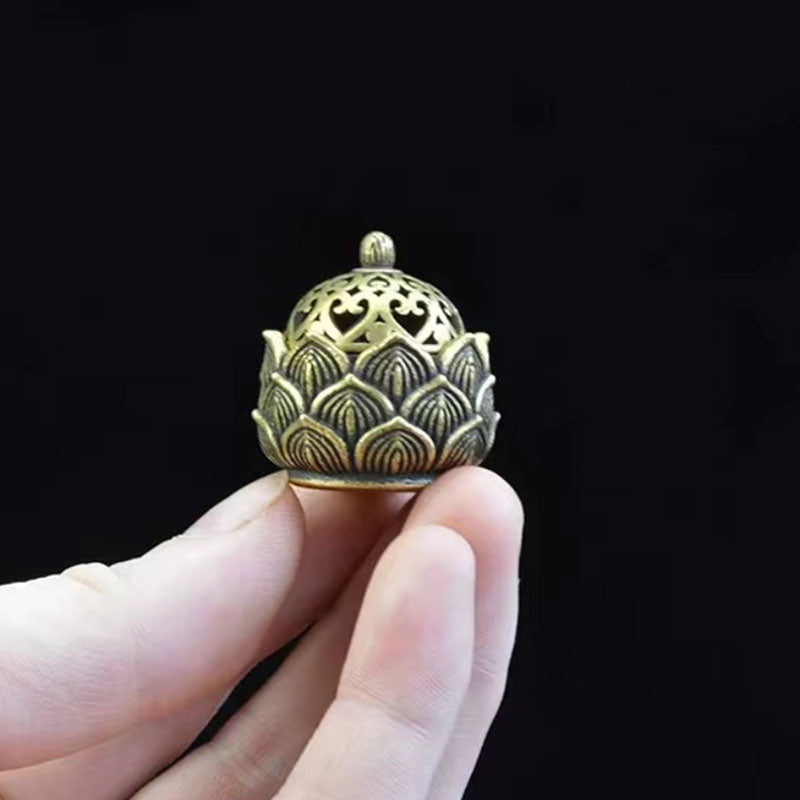 1pc Lotus Incense Holder,Small Inscent Cone Burner,Mini Asian Style Lotus Flower Zen Decor Gift