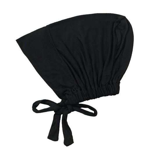 LEIDAI Elasticated Elastic Lacing Bottom Hat Drawstring Adjustable Black