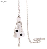 Cute Women Necklace Statement Lady Charm Long Trendy Necklace 2022 New Fashion Female Big Pendant Lovely Jewelry Gift Wholesale - LEIDAI