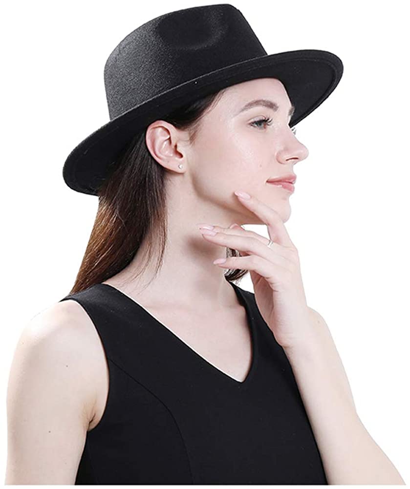 Lisianthus Women Belt Buckle Fedora Hat - LEIDAI