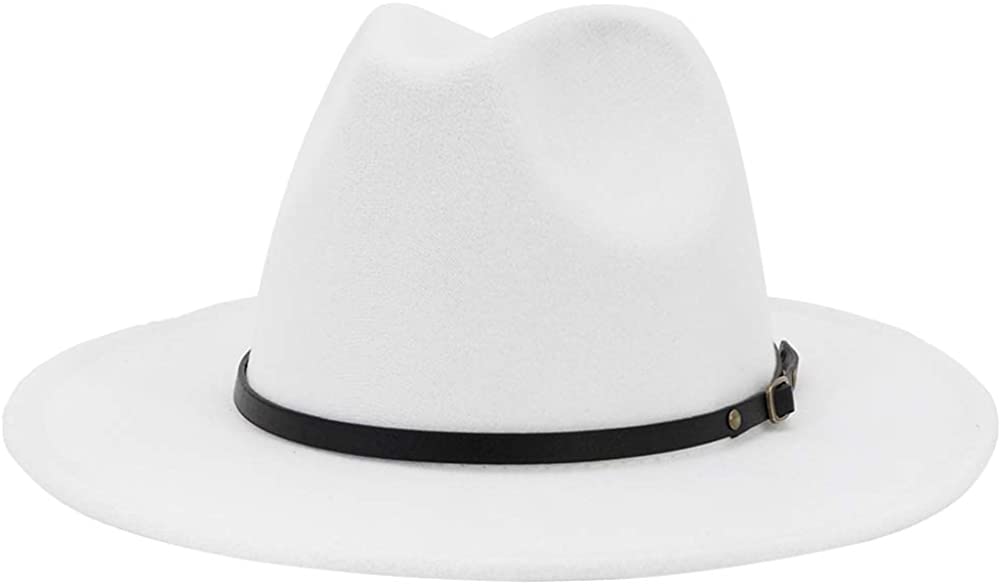 Lisianthus Women Belt Buckle Fedora Hat - LEIDAI