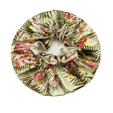 New Solid Women Satin Bonnet Fashion Stain Silky Big Bonnet for Lady Sleep Cap Headwrap Hat Hair Wrap Accessories Wholesale - LEIDAI