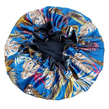New Solid Women Satin Bonnet Fashion Stain Silky Big Bonnet for Lady Sleep Cap Headwrap Hat Hair Wrap Accessories Wholesale - LEIDAI
