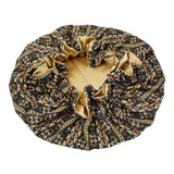 New Solid Women Satin Bonnet Fashion Stain Silky Big Bonnet for Lady Sleep Cap Headwrap Hat Hair Wrap Accessories Wholesale - LEIDAI