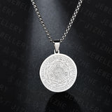 Pentagram Necklace Seven Archangel Amulet Protection Pentacle Pendant Necklaces for Women Men Trend Stainless Steel Jewelry Gift - LEIDAI