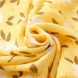 Scarfs for Women Lightweight Floral Birds Print Cotton Scarves and Wraps for Holiday - LEIDAI