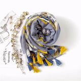 Scarfs for Women Lightweight Floral Flower Winter Scarf Large Fashion Wrap Shawls Oversized Cape tassel Fall Scarves - LEIDAI