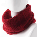 Winter Knitted Versatile Scarf Cold-proof Cashmere Fleece Wool Neck Scarf - LEIDAI