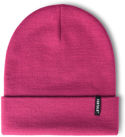 Womens Knit Beanie Hat Acrylic Winter Hats for Women Men Soft Warm Unisex Cuffed Beanie… - LEIDAI